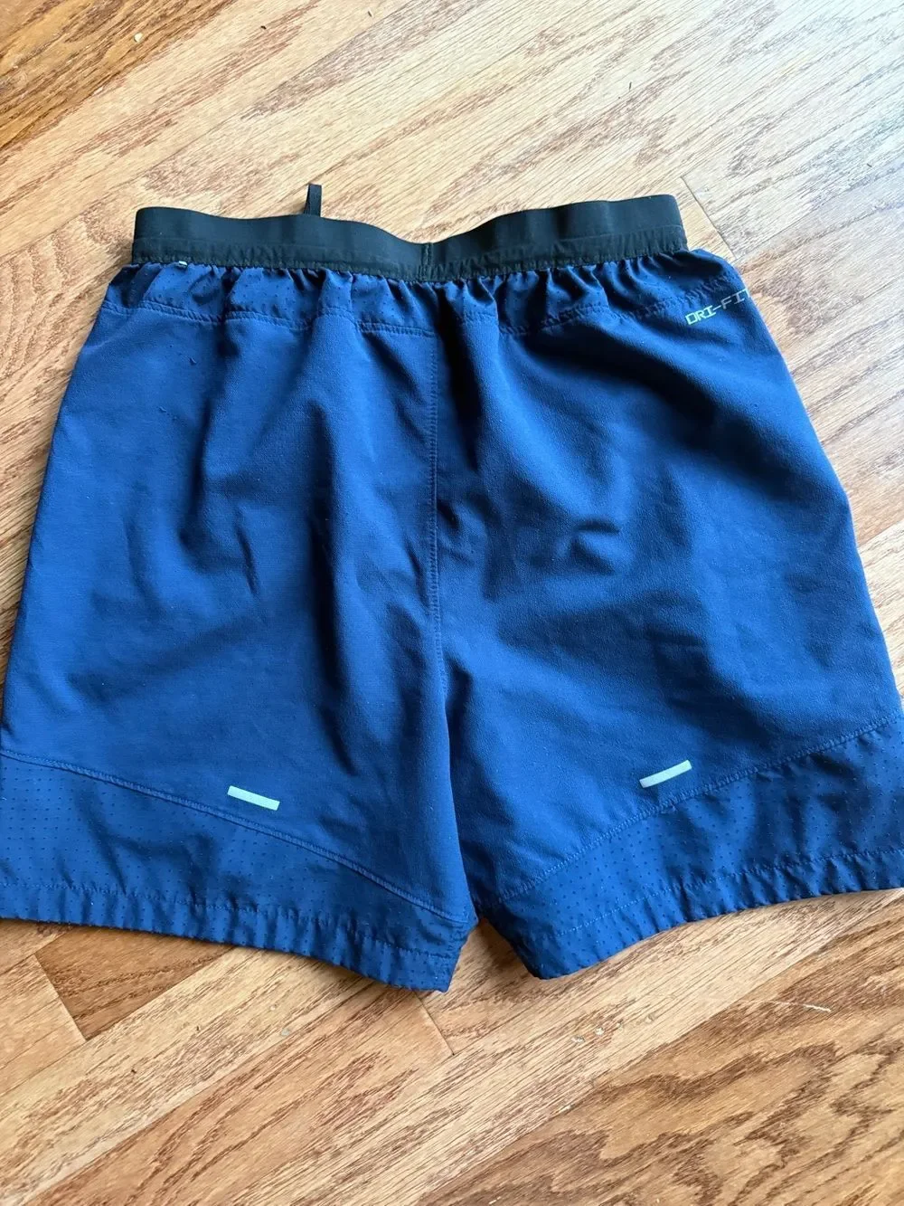 Nike Youth XL Navy Blue Athletic Shorts with Black Waistband